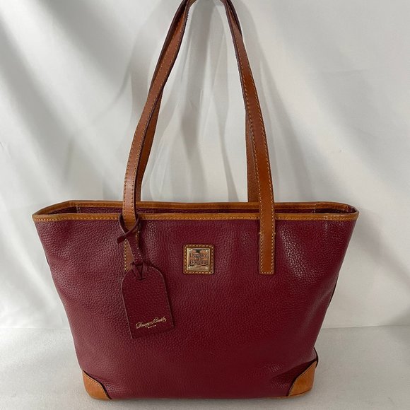 Dooney Bourke Bags Dooney Bourke Red Pebble Grain Charleston